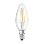 Ledvance Classic LED E14 Candle Filament Clear 4W 470lm - 827 Extra Warm White | Replaces 40W