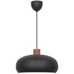 DFTP by Nordlux Aurelio Pendant Metal and Wood Black | 420mm - Suitable for E27