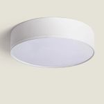 LED Ceiling Round Textile White | 500mm - Suitable for 3x E27 – Max 40W