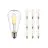 Multipack 10x Noxion Lucent LED E27 Pear Filament Clear 4W 470lm - 827 Extra Warm White | Replaces 40W