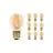 Multipack 10x Noxion Lucent LED E27 Ball Filament Amber 4.1W 350lm - 822 Extra Warm White | Dimmable - Replaces 32W
