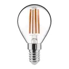 Noxion Lucent Lustre LED E14 Ball Filament Clear 4.5W 470lm - 827 Extra Warm White | Dimmable - Replaces 40W