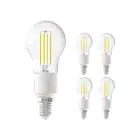 Multipack 5x Calex Smart Tuya Wifi E14 Ball 4.5W 450lm - 818-830 Tunable White | Dimmable - Replaces 40W 