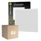 Multipack 6x LED Panel Backlit 36W 3240lm - 840 Cool White | 60x60cm - UGR 