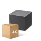 Multipack 4x D'Lite Elingen Wall Light Solar Black Up & Down - 830 Warm White | IP54 - Motion Sensor