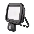 Noxion LED Floodlight Beamy G2 Black 10W 900lm 120D - 830 Warm White | IP65 - Motion Sensor - Symmetrical